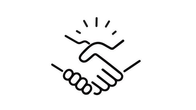 Handshake, a symbol of a decision made, unanimity, agreement.