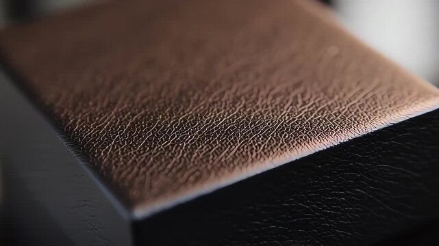 Diamond Engagement Ring in Luxury Leather Box Closing Macro