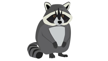 Cute animal drawing racoon © Razor