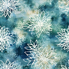 Obraz premium Harmony Chachar Scheherezade surprise me boho grunge pattern beautiful masterful batik seamless surface pattern for fabric printing in the style modern