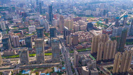 Wuchang Aerial Panorama - Modernized Chinese City Skyline © LeVan