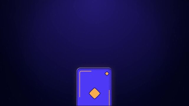 3D Card Flip Animation with Minimal UI Design