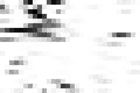 abstract black and white background with squares, texture effect and overlay for grunge design