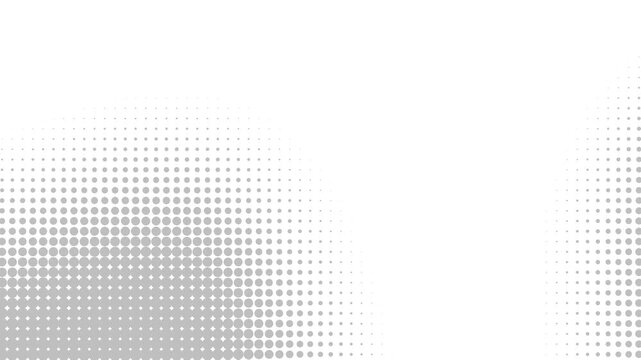Abstract background animation cartoon comic gradient grey and white dots halftone