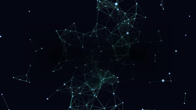 the sphere explodes into particles