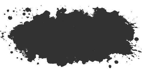 Fototapeta premium Abstract dark ink or paint blot, perfect for adding a touch of grunge to designs.