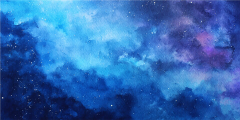 A dreamy depiction of a celestial cosmic nebula, showcasing a captivating swirl of nebulous clouds and vibrant, ethereal hues, offering a sense of wonder and vastness. © PS  GALLERY 