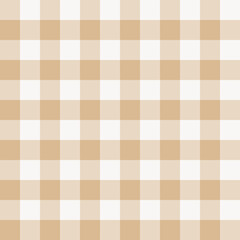 Gingham Seamless Light Brown Retro Plaid Pattern Design