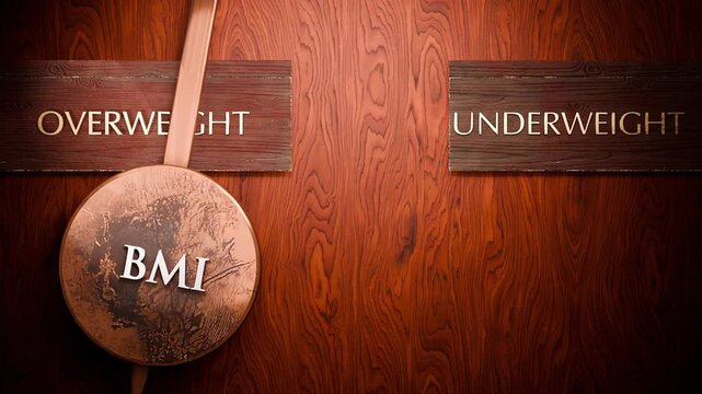 Bmi swings between overweight and underweight. Visualizing a repeated pattern of Bmi that cycles between extremities: overweight and underweight. Repeating transition from overweight to underweight.
