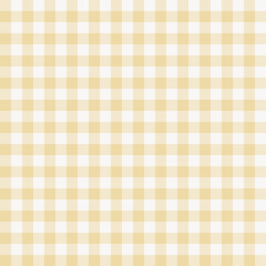 Pale Yellow Gingham Checkered Plaid Seamless Background