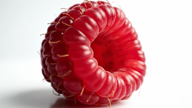 Raspberry isolated on white background