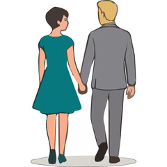 Fototapeta premium Formal Walk Vector Element