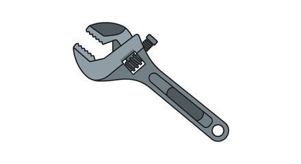 Obraz premium Adjustable Wrench Tool for Tightening Bolts.