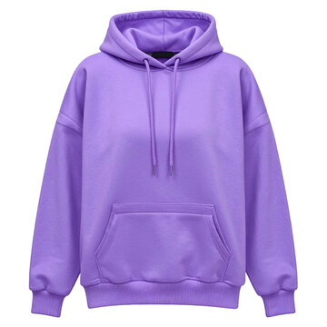 Stylischer lilafarbener Fleece-Hoodie f&uuml;r Damen