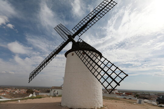 village of campo de criptana, spain, castilla la mancha
