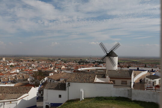 village of campo de criptana, spain, castilla la mancha