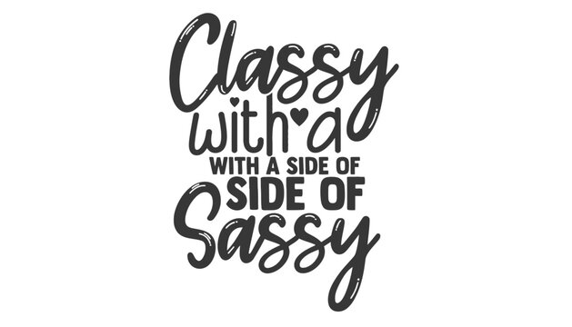 A classy typography design with a side of sassy quote