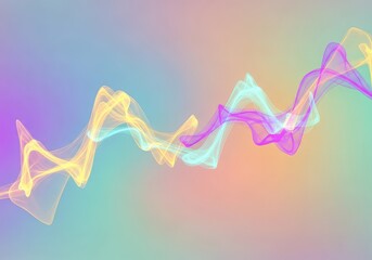 Obraz premium A gentle fusion of soft, pale colors creating a dreamy, foggy background texture. Abstract wisps of light floating in serene, flowing motion, lavender, soft, white