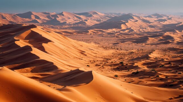 Vast sands stretch across Morocco's Sahara Desert in Africa.