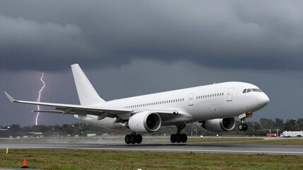 Fototapeta premium Dramatic Takeoff Stormy Sky