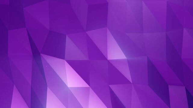 Purple low poly geometric background with faceted triangles and soft gradients