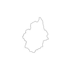 Obraz premium Simple Leaf Outline Illustration Design Element.