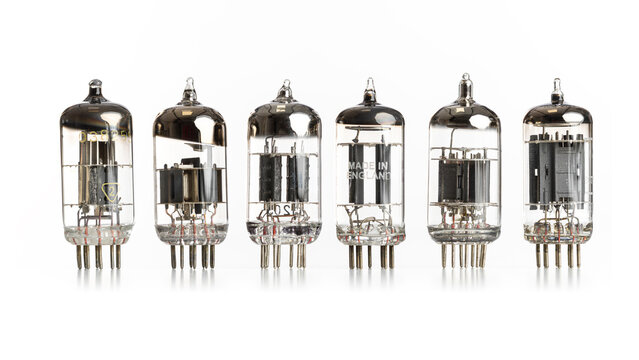 Vintage vacuum tubes classic electronic technology