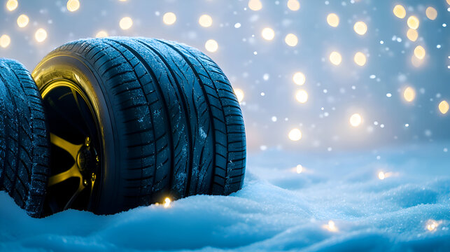 car in snow