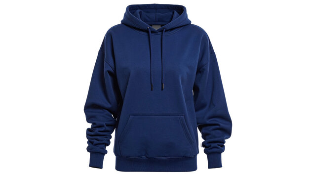 Eleganter dunkelblauer Fleece-Hoodie f&uuml;r Damen