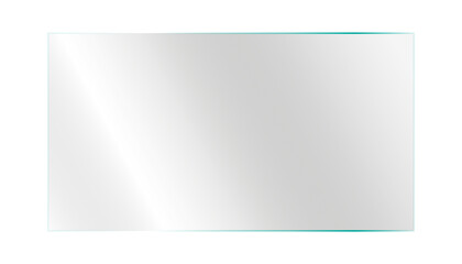 Realistic transparent glossy glass panel with light glare reflection Shiny transparent glass panel reflective surface effect background