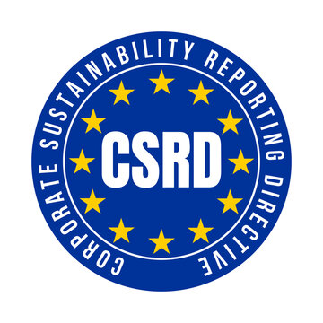 CSRD corporate sustainability reporting directive symbol icon