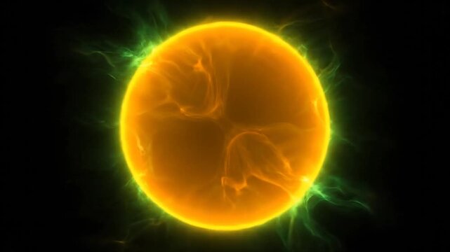 Solar Flare Eruption on the Sun Surface.