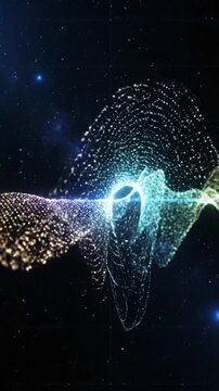 Musical wave motion of points and concepts with c VSRExport in digital space