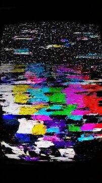 Background glitch effect noise on black screen with VSRExport techniques in action to create visual interest