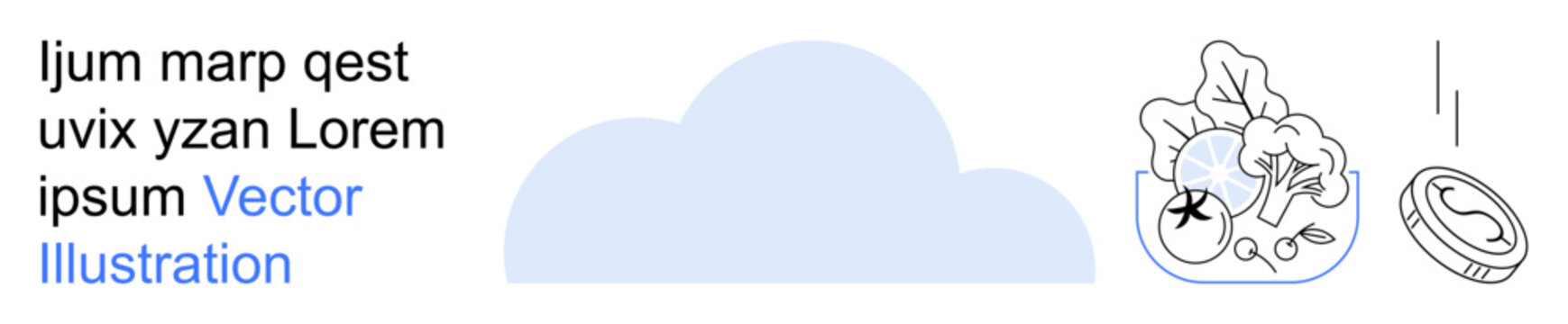 Finance, technology, cloud computing, digital economy, currency growth, conceptual business insight. Cloud shape with currency sign and graph. Finance and technology concept