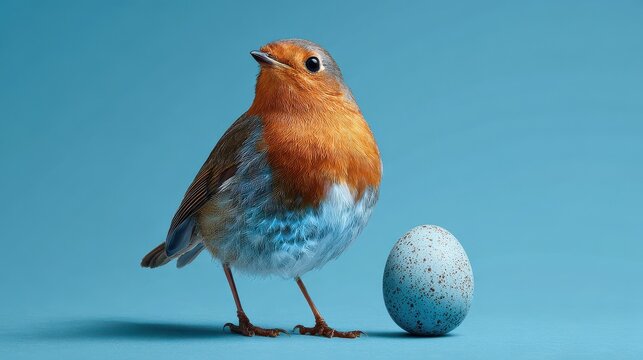 spring robin egg blue on a blue background