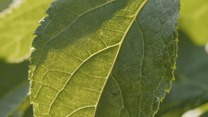 Obraz premium Close-up leaf veins pattern