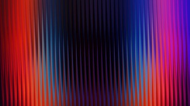 Abstract background featuring vertical lines with a vibrant gradient of red blue and purple hues