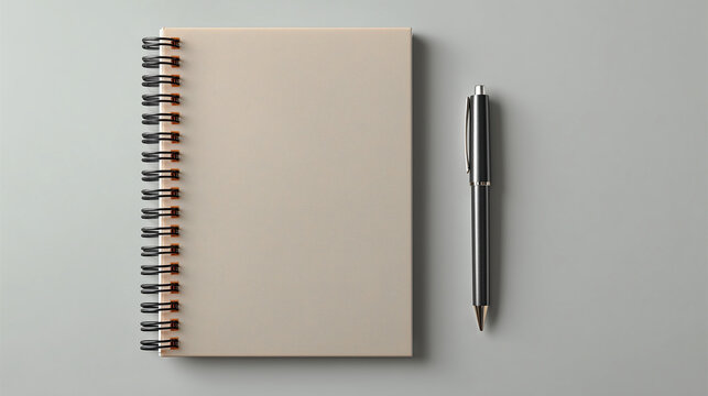 notebook, isolated object, simple minimal design, centered composition
