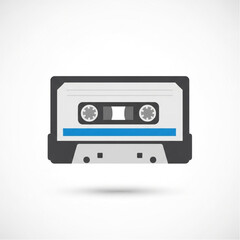 Obraz premium Cassette Tape Iconic Retro Music Format.
