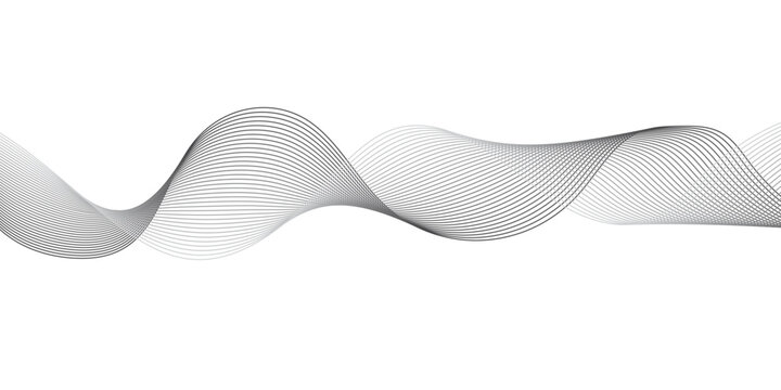 Minimalist Abstract Grayscale Wave Pattern with Fluid Intertwining Lines and Smooth Layered Curves for Modern Digital Artwork and Audio Visual Design.
