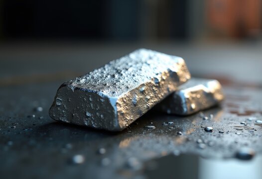 Premium Dense Platinum Metal Alloy Finish Stunning Silver Glint Strong Reflective Quality Luxurious Appearance