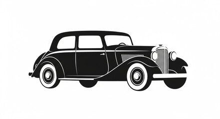 Obraz premium retro car vector