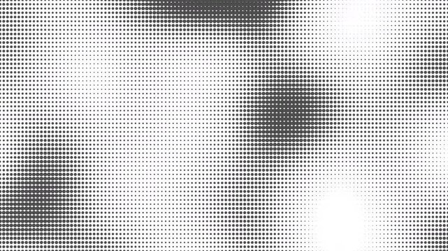 Halftone video background. Motion gradient texture loop