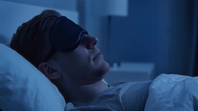 Serene Slumber: A peaceful scene of a person in a deep sleep, enveloped in tranquility.