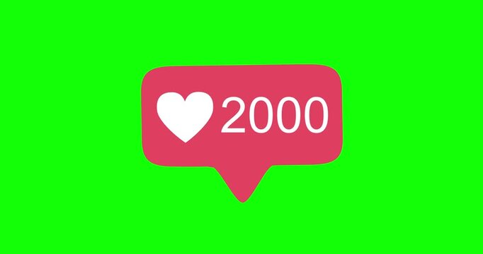 like. like icon. like icon green screen video