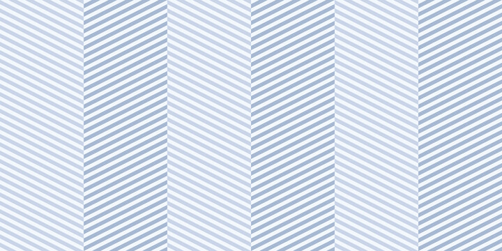 Seamless chevron pattern with dimensional look, optical illusion, woven effect. Subtle soft blue vector background with zigzag lines, diagonal stripes. Abstract herringbone texture. Repeated design
