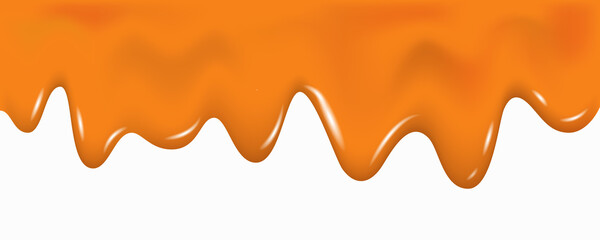 Realistic orange, pumpkin, carrot or grapefruit marmalade and jam.