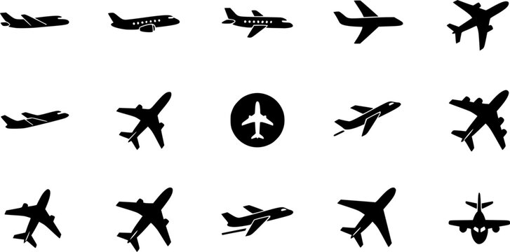 airplane icon, air plane sign vector
