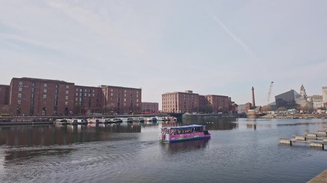 Splash Tours Liverpool Amphibious Vehicle at Salthouse Dock Waterfront